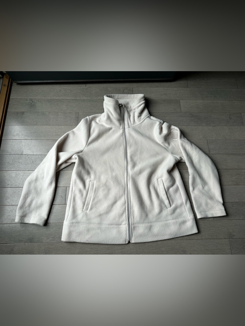 Women’s Calvin Klein Performance Full Zip Cream Fleece Collar Jacket XXL